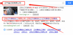 遼陽(yáng)遼東精細(xì)化工有限公司與我司做網(wǎng)站推廣項(xiàng)目